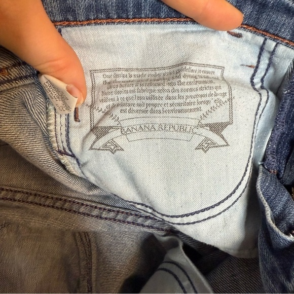 Banana Republic Jeans Women Size 26 Skinny Vintage Low Rise Blue Denim 28X25 - Picture 12 of 16